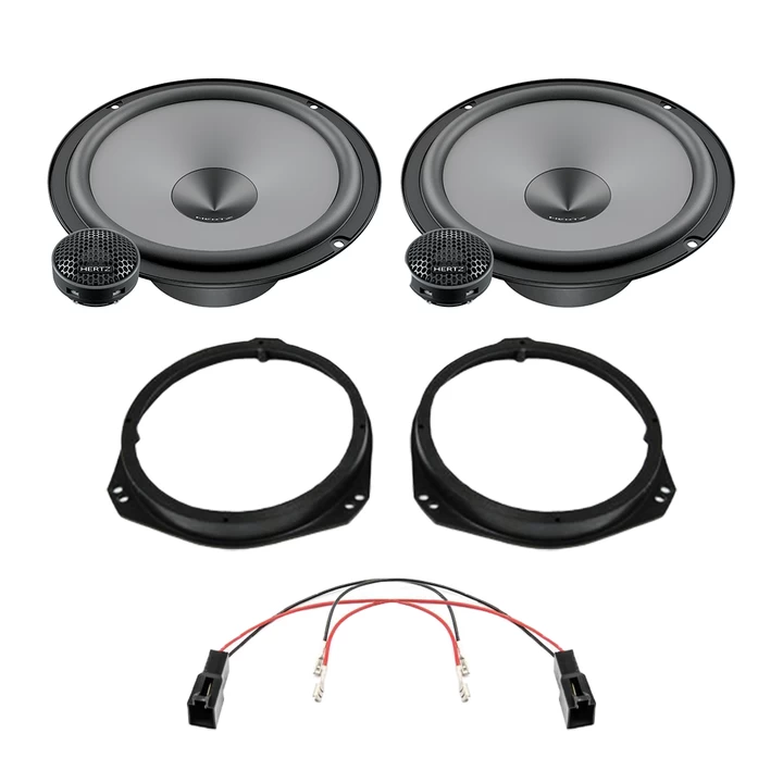 Pachet difuzoare auto Hertz Uno dedicat usi fata Alfa Romeo Mito, RMS 75 W