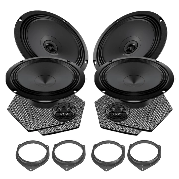Pachet difuzoare auto Audison Prima dedicat Toyota Rav 4 2012-2018, RMS 100W