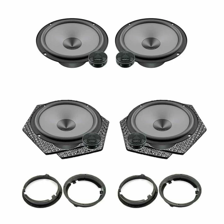 Pachet difuzoare auto Hertz Uno dedicat Mitsubishi Outlander 2012-2021, RMS 75W