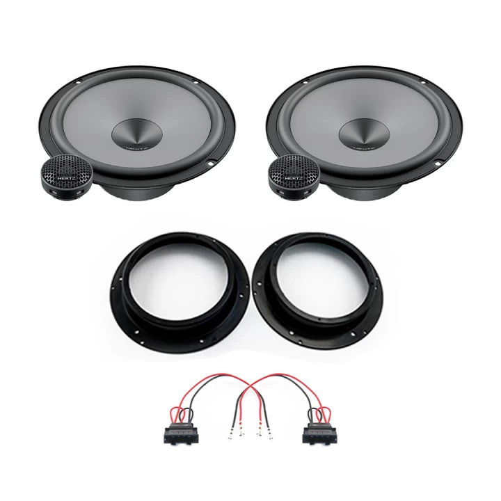 Pachet difuzoare auto Hertz Uno dedicat usi fata Volkswagen Caddy 2015-2020, RMS 75W