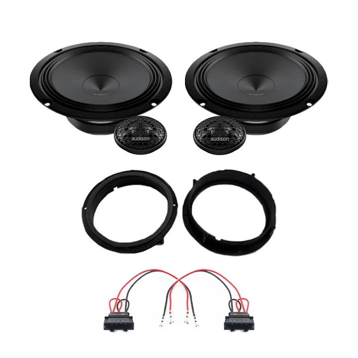 Pachet difuzoare auto Audison Prima dedicat usi fata Volkswagen T-Roc 2017-, RMS 100W