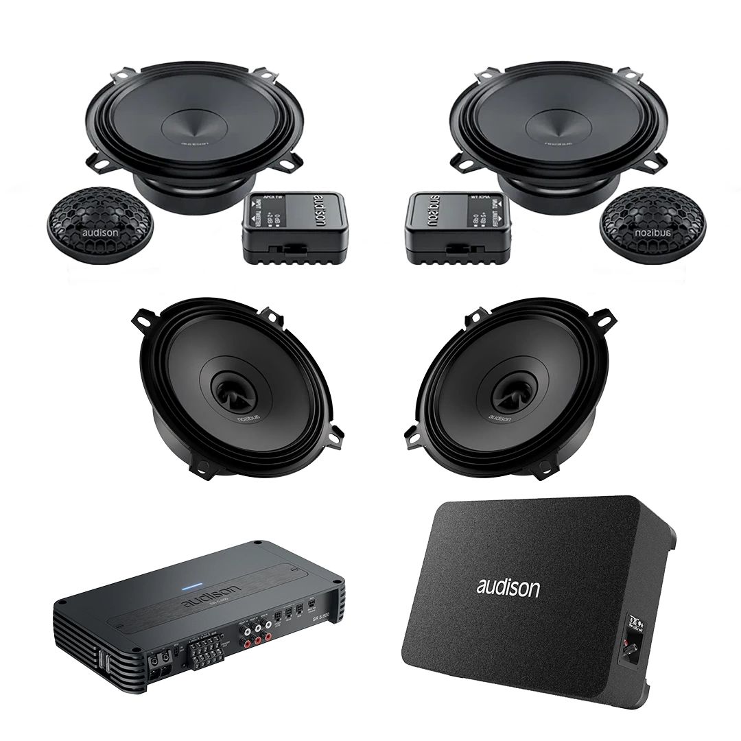 Pachet Difuzoare Auto cu subwoofer Alfa Romeo Spider 1995-2010 Audison Prima 1010 W