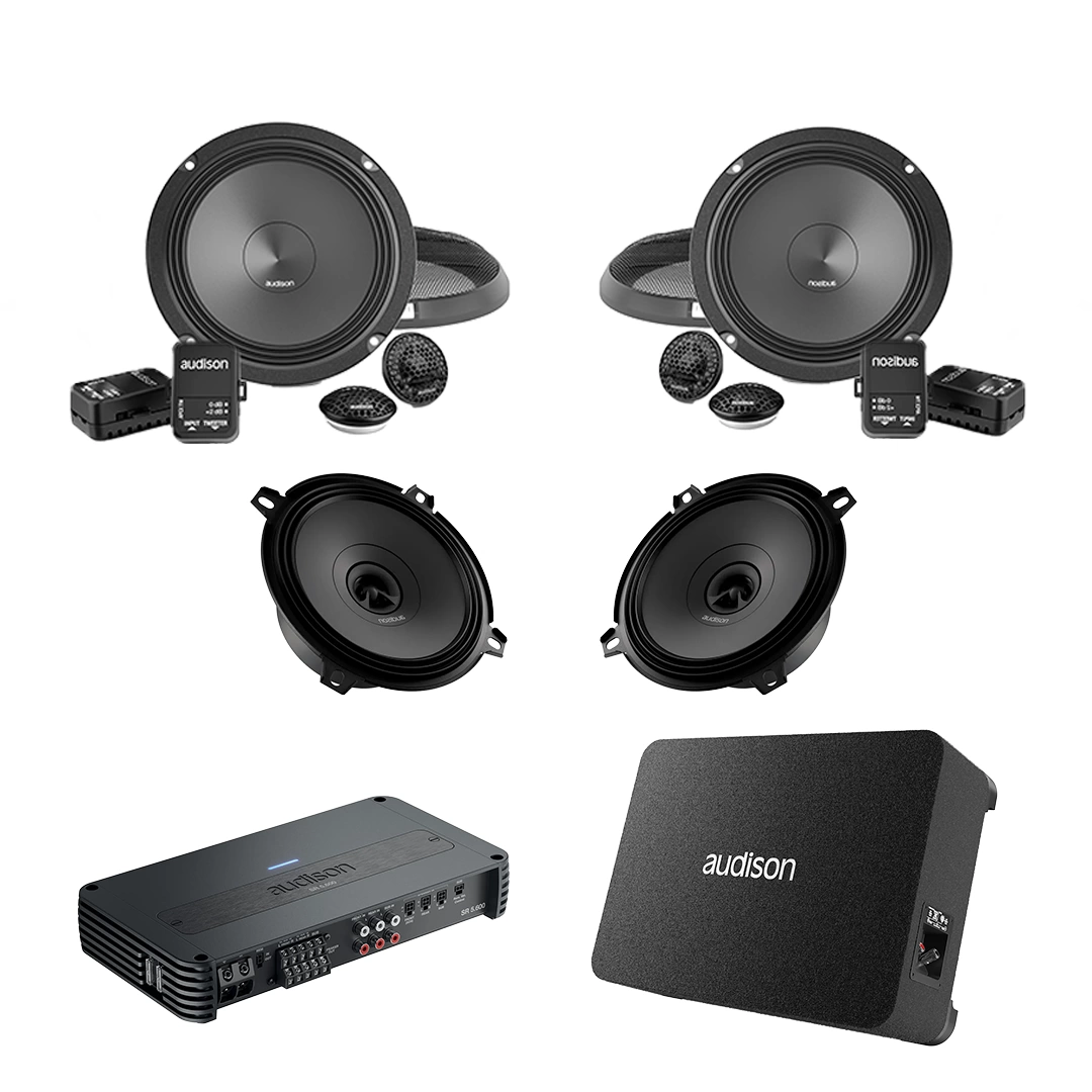 Pachet Difuzoare Auto cu subwoofer Citroen C2 2003-2009 Audison Prima 1010 W