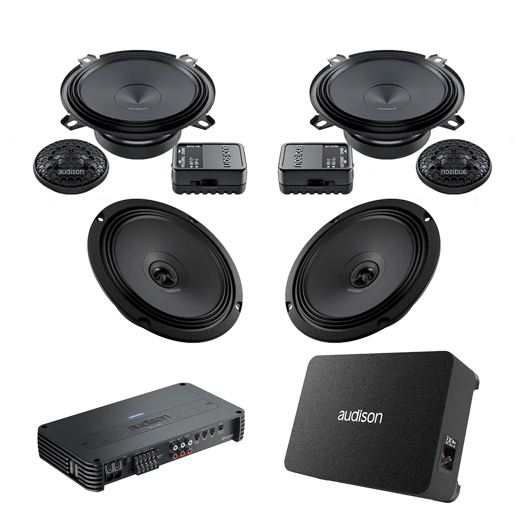 Pachet Difuzoare Auto cu subwoofer Fiat Doblo 2 2015-2022 Audison Prima 1010 W
