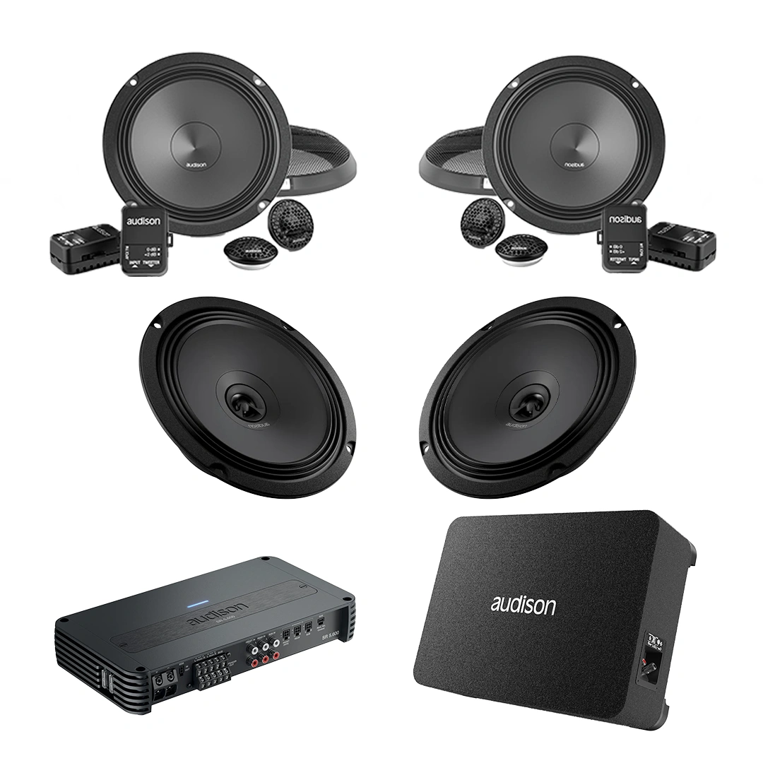 Pachet difuzoare auto cu subwoofer Dacia Lodgy StepWay 2017-2023 Audison Prima 1010 W
